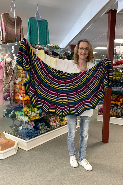 Jennifer Wahle of Sheepskeins Yarn Store