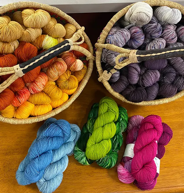 Assorted Spring Colored Yarn